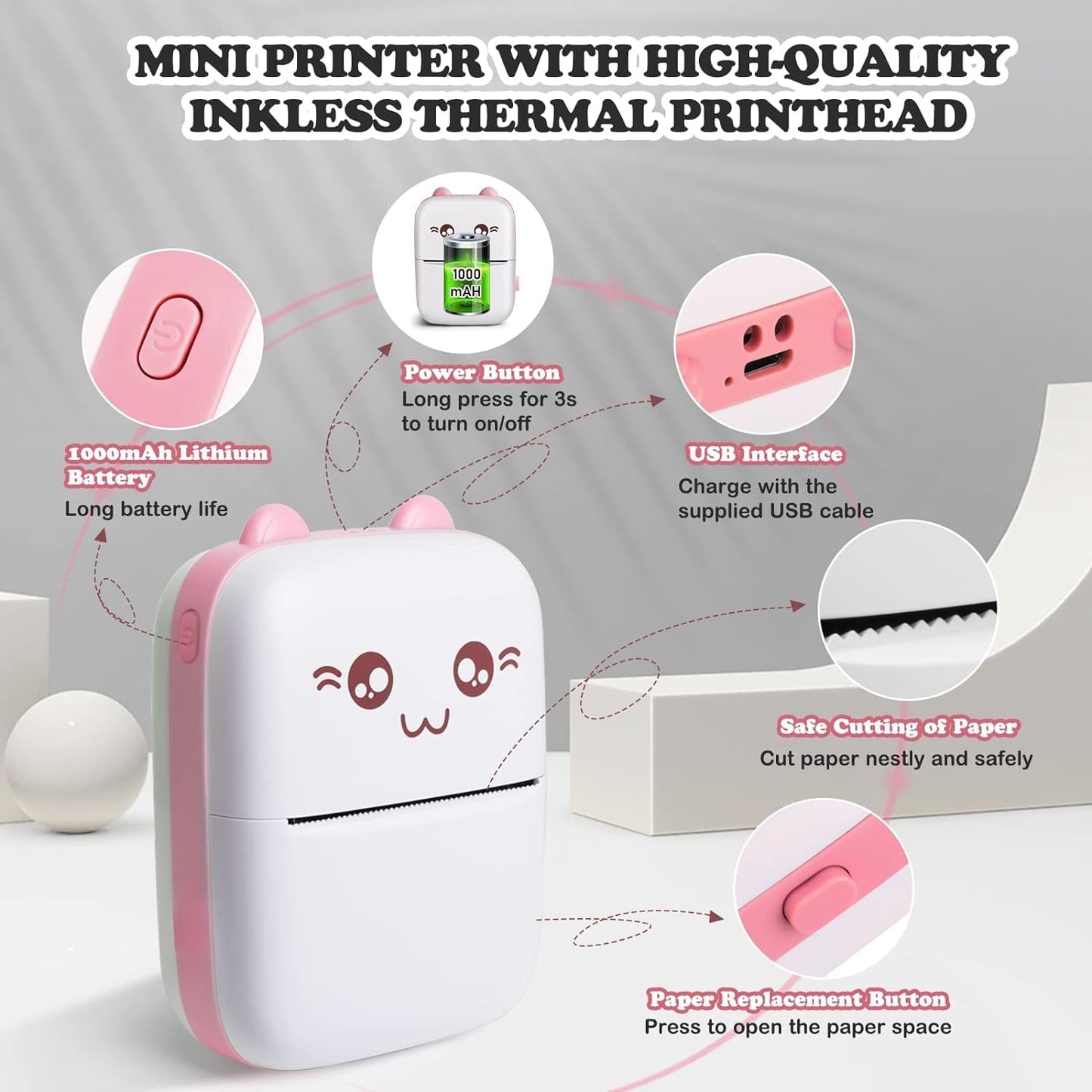 Portable Pocket Mini Printer